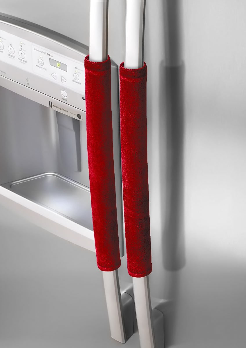 Padmansh® Combo of Fridge Top Cover and Microwave Oven Top Cover (REd_Red)
